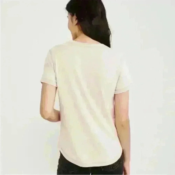 Abercrombie & Fitch Lightweight White Crewneck T-Shirt Women’s Size Small - Picture 2 of 5